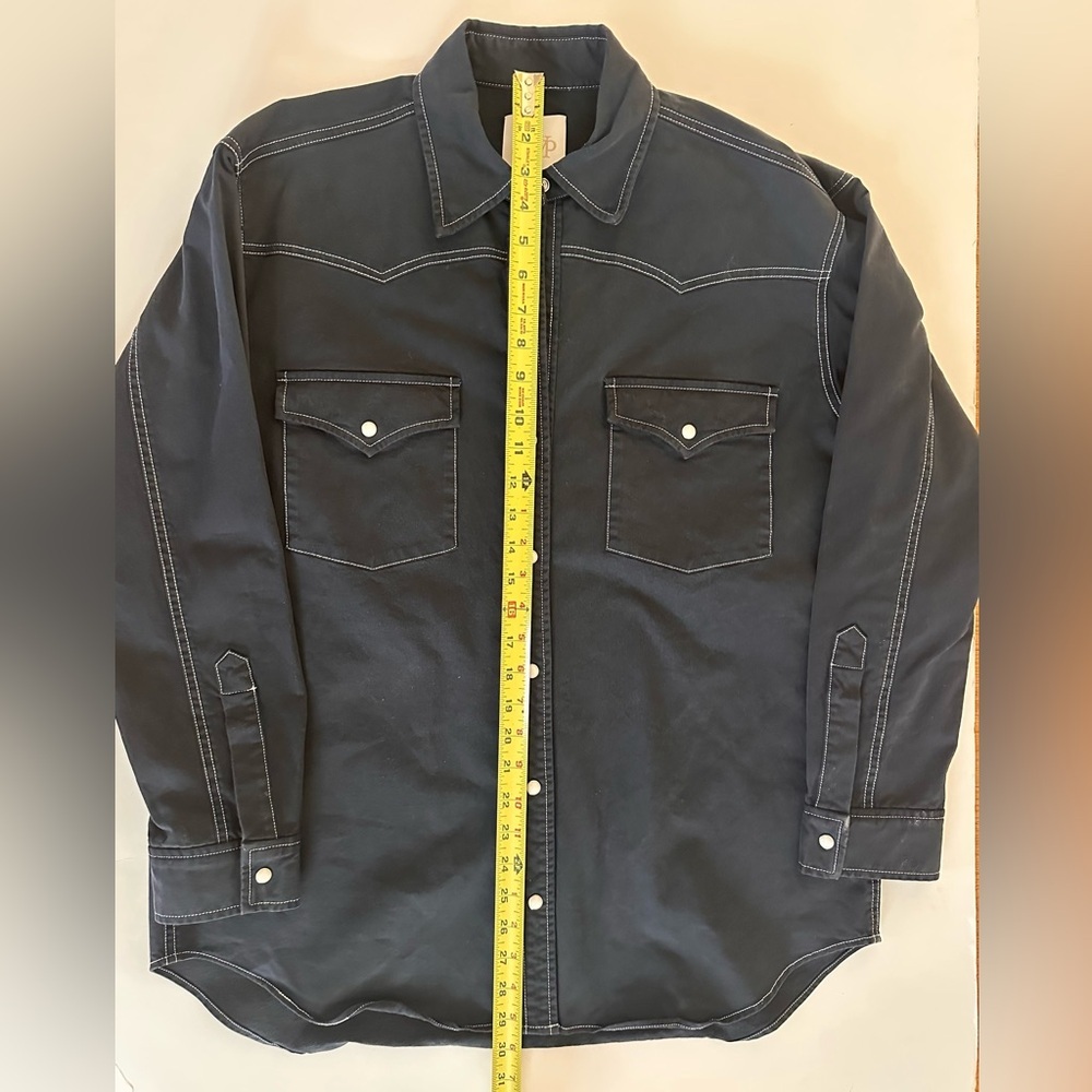 TWP  DUTTON SHIRT IN MIDNIGHT - Picture 11 of 11